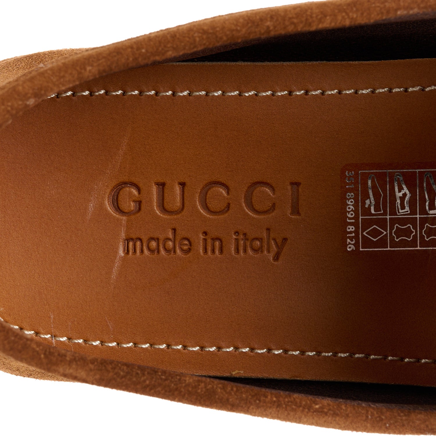 Gucci Suede Mens Horsebit Driver Loafers 9 Cuir 7 of 10