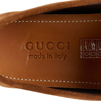 Gucci Suede Mens Horsebit Driver Loafers 9 Cuir 7 of 10