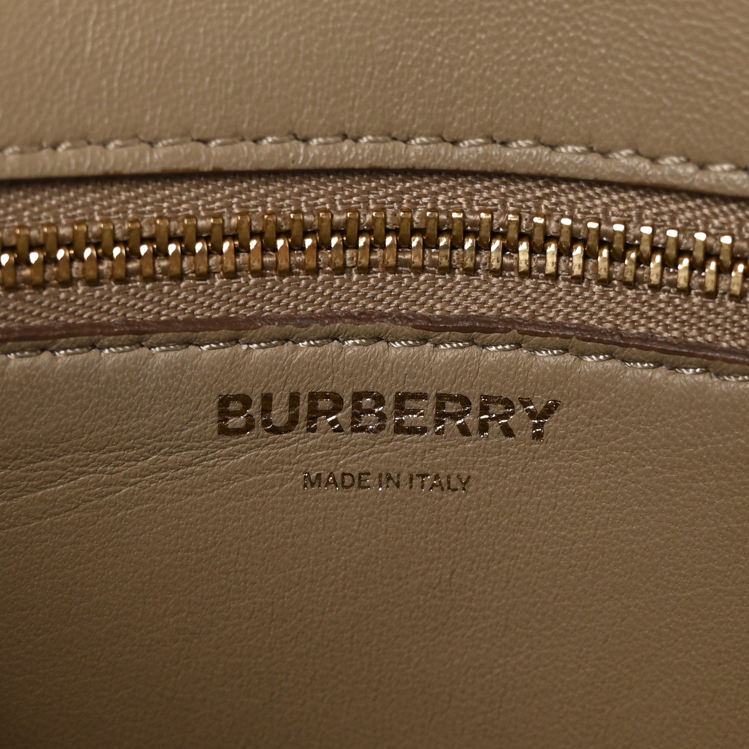 Burberry Calfskin Monogram Embossed Small TB Chain Bag Honey 7 of 12