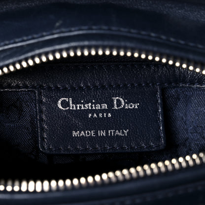 Christian Dior Lambskin Cannage Medium Lady Dior Navy Blue 5 of 13