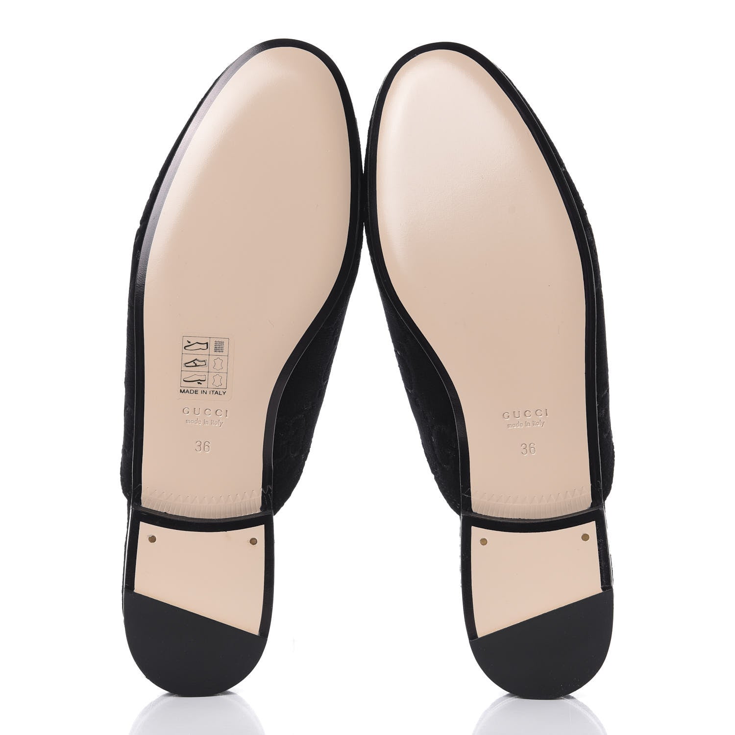 Gucci Velvet GG Monogram Womens Princetown Slippers 36 Black 5 of 11