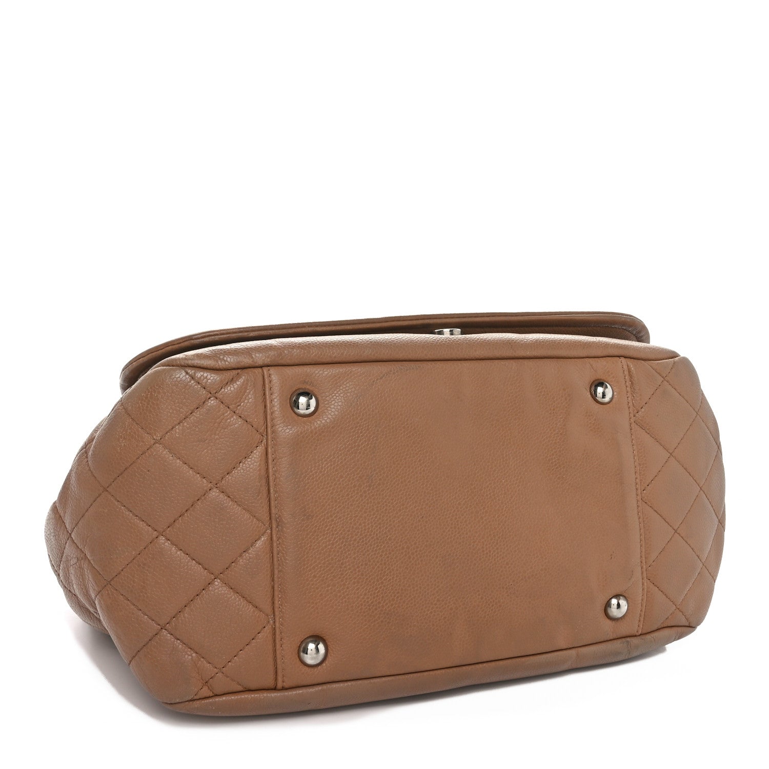 Chanel Caviar Timeless CC Accordion Flap Beige 4 of 11