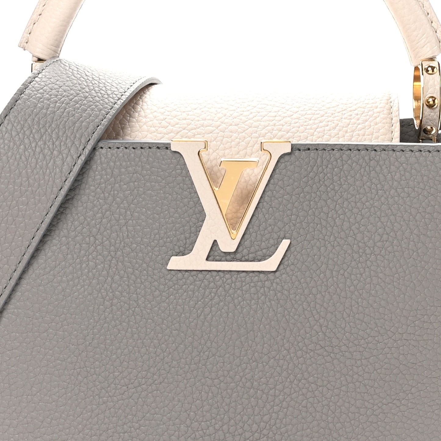 Taurillon Capucines MM Steeple Gray
