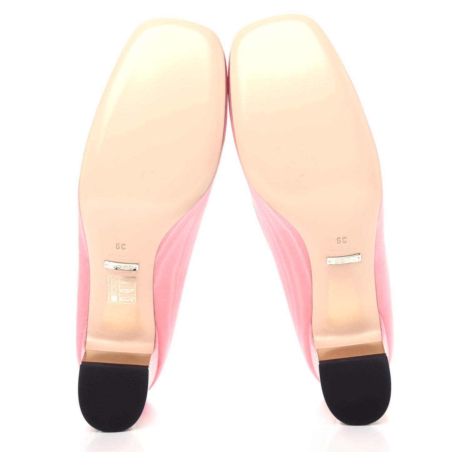 Moire Fabric Crystal Square G Madelyn Mid-Heel Pumps 39 Light Peony