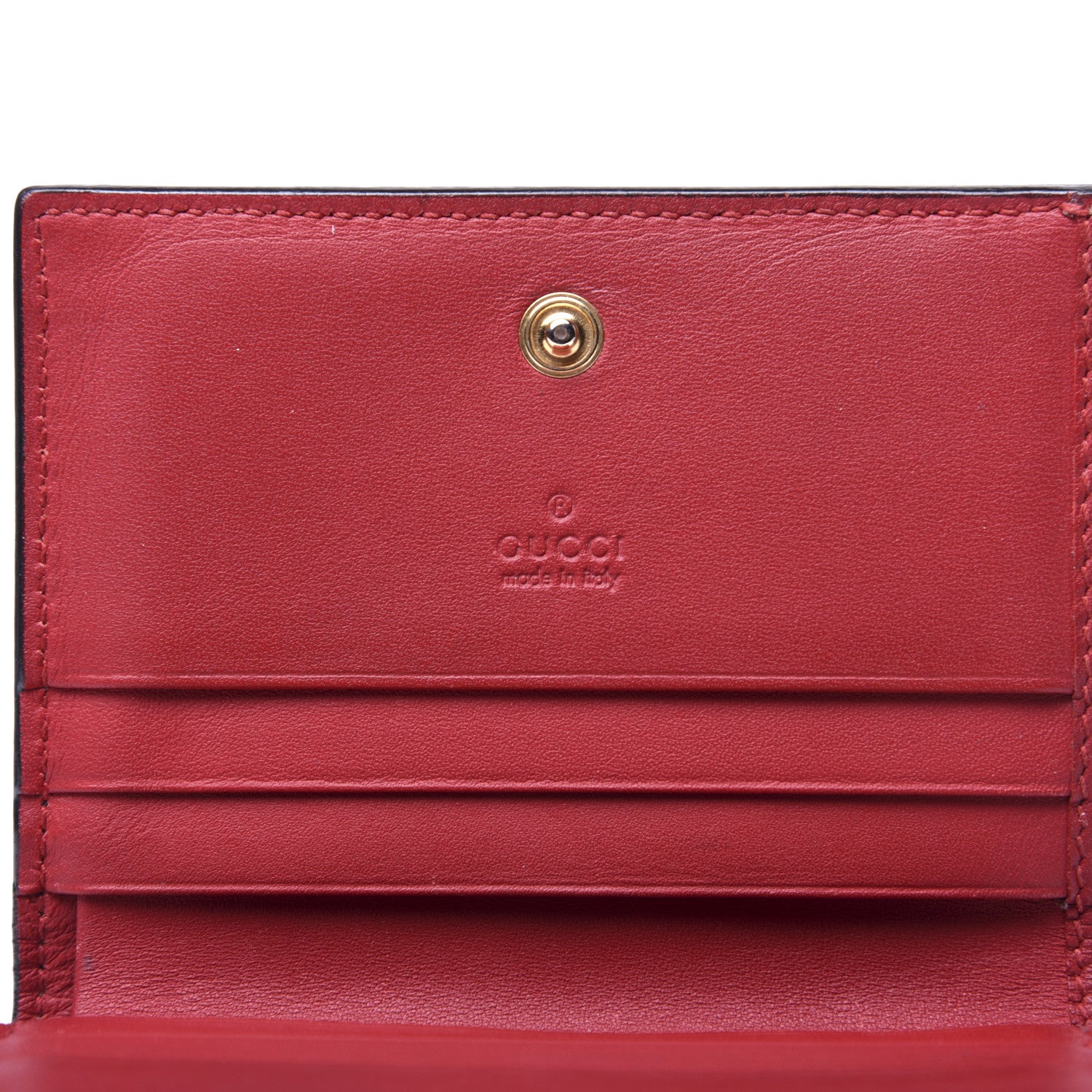 Gucci GG Supreme Monogram Blooms Card Case Beige Blue Navy Hibiscus Red 8 of 10
