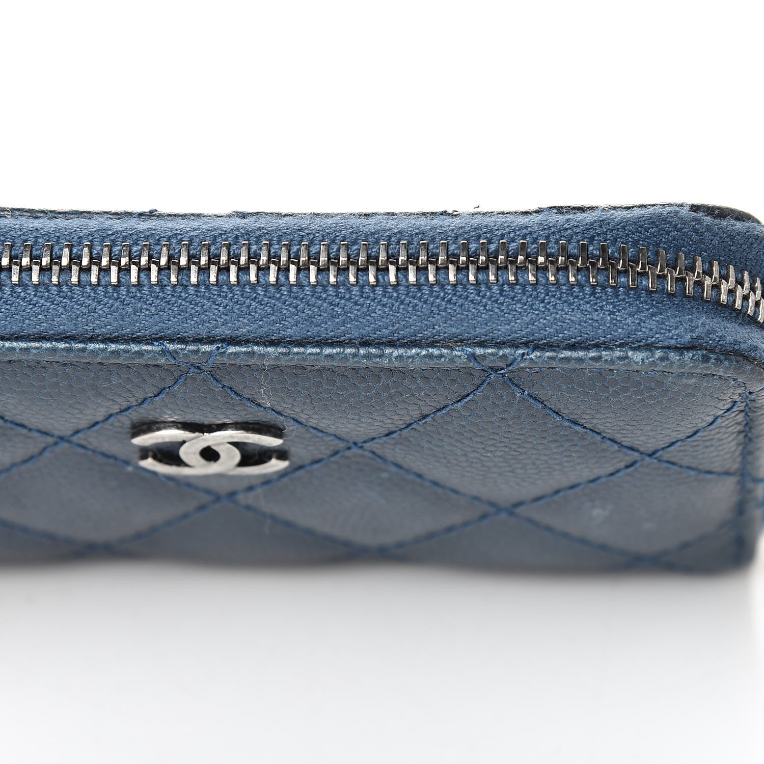 Chanel Caviar Quilted Key Holder Case Navy 11 of 12