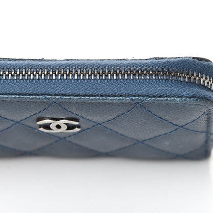 Chanel Caviar Quilted Key Holder Case Navy 11 of 12
