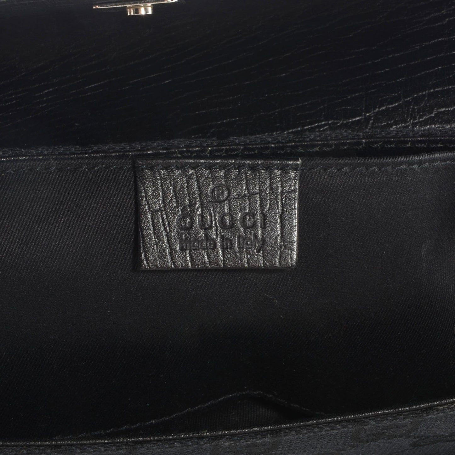 Monogram Horsebit Clutch Black