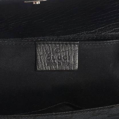 Gucci Monogram Horsebit Clutch Black 6 of 7