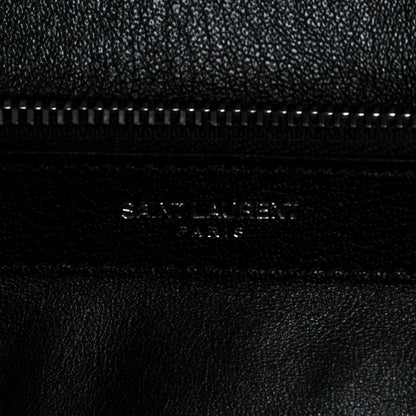 Saint Laurent Sheepskin Matelasse Chevron Monogram Large College Satchel Black 8 of 8