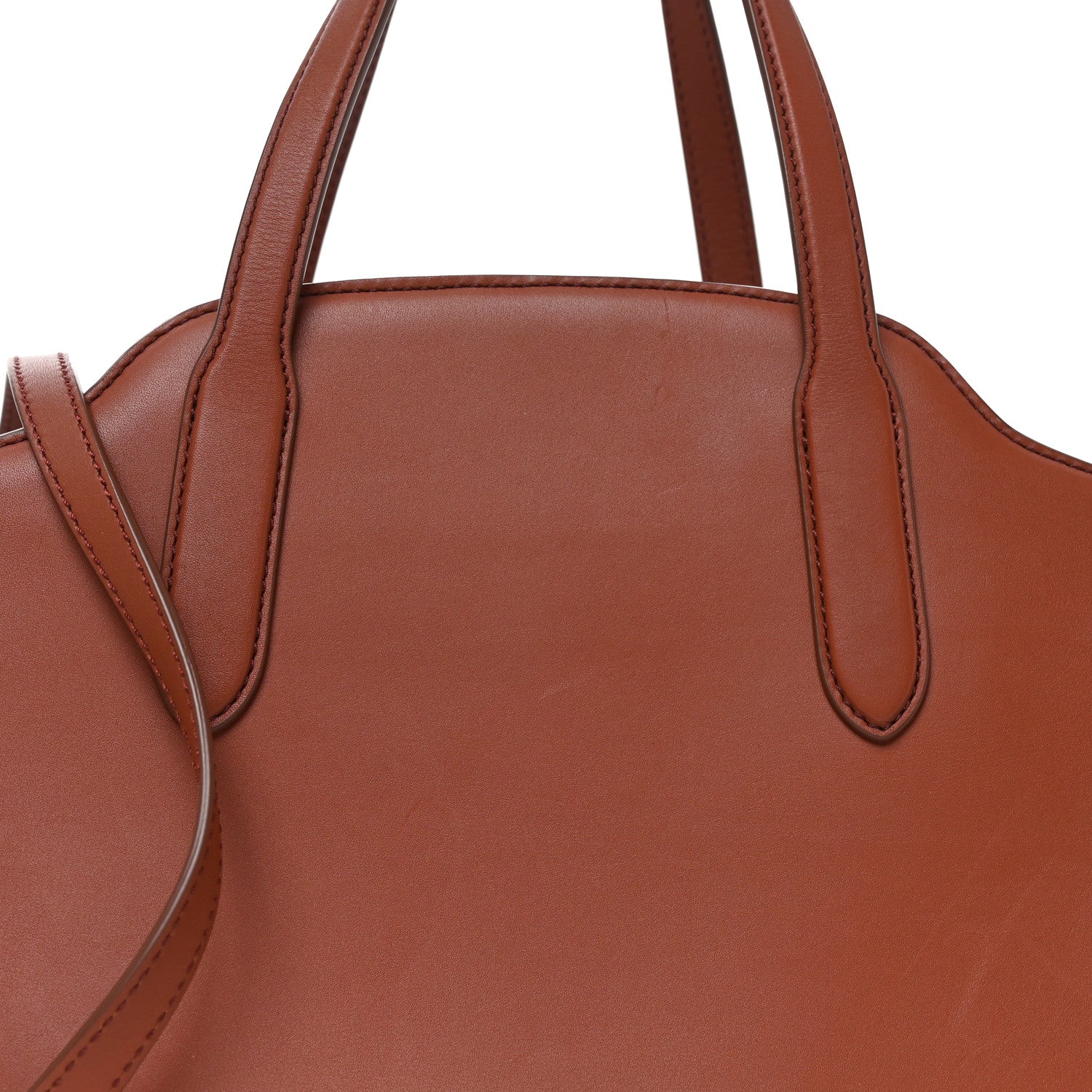 Loro Piana Smooth Calfskin Medium Sesia Kummel 8 of 10
