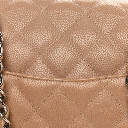 Chanel Caviar Quilted Jumbo Single Flap Beige 15 of 17