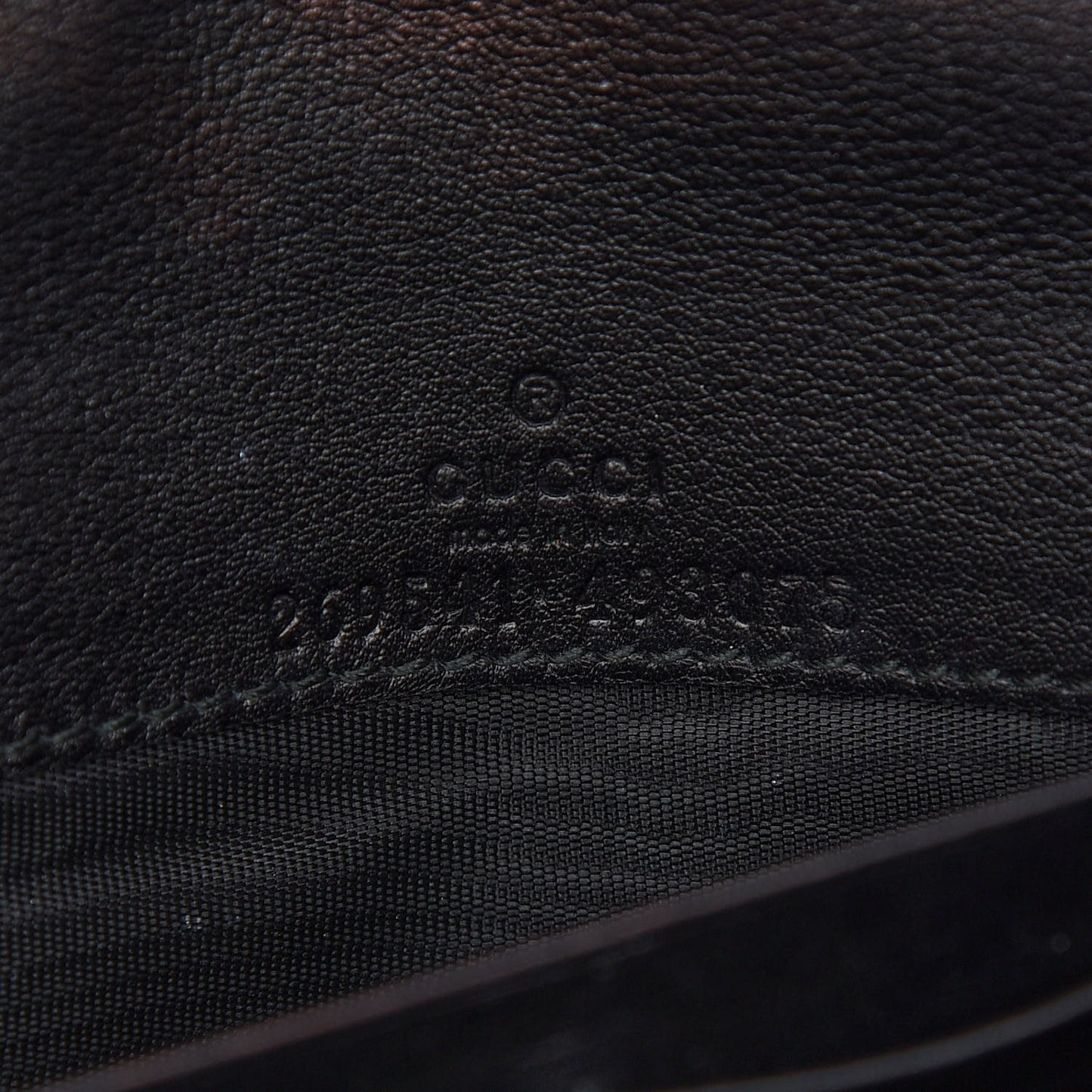 Soft Microguccissima Dice Chain Wallet Black