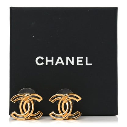 Chanel Metal Obazine CC Earrings Gold 5 of 5