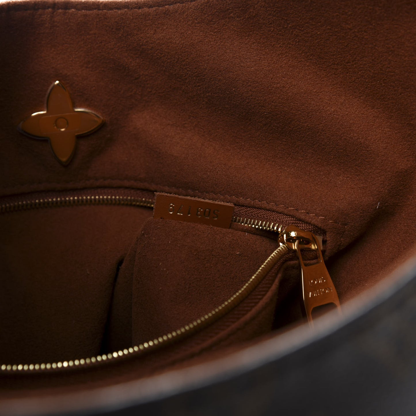 Monogram Flower Hobo Caramel