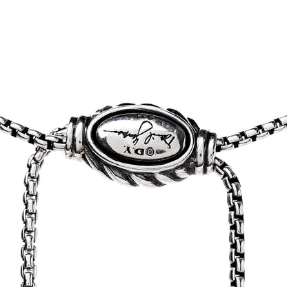 David Yurman Sterling Silver 14K Yellow Gold 37mm Crossover Pendant Necklace 5 of 5