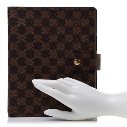 Louis Vuitton Damier Ebene Large Ring Agenda Cover 2 of 8