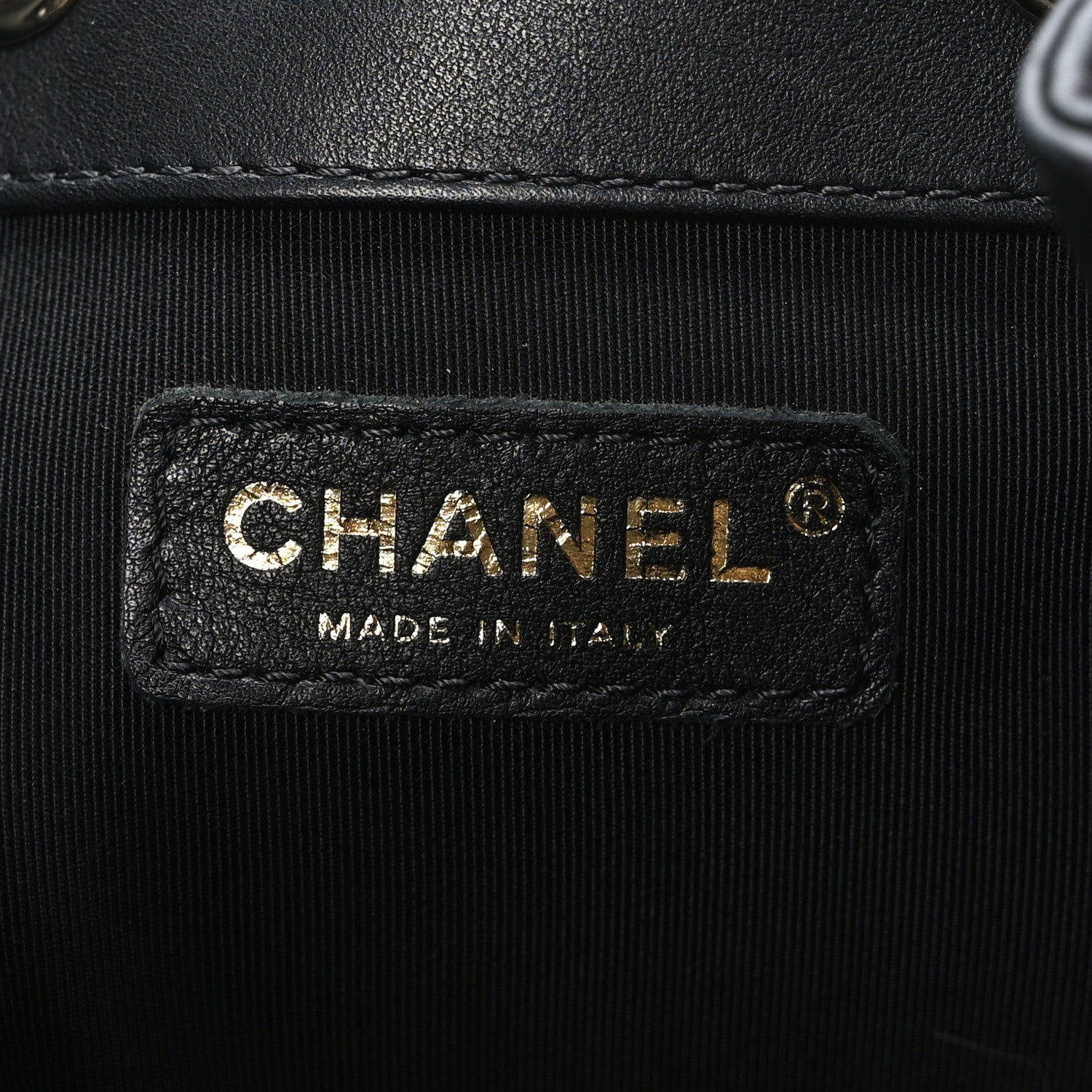 Chanel Lambskin Quilted CC Dweller Drawstring Bucket Bag Black 6 of 9