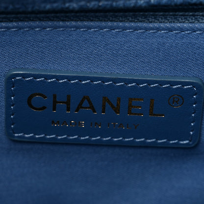 Chanel Denim Quilted Mini Denim Mood Rectangular Flap Blue Multicolor 5 of 9