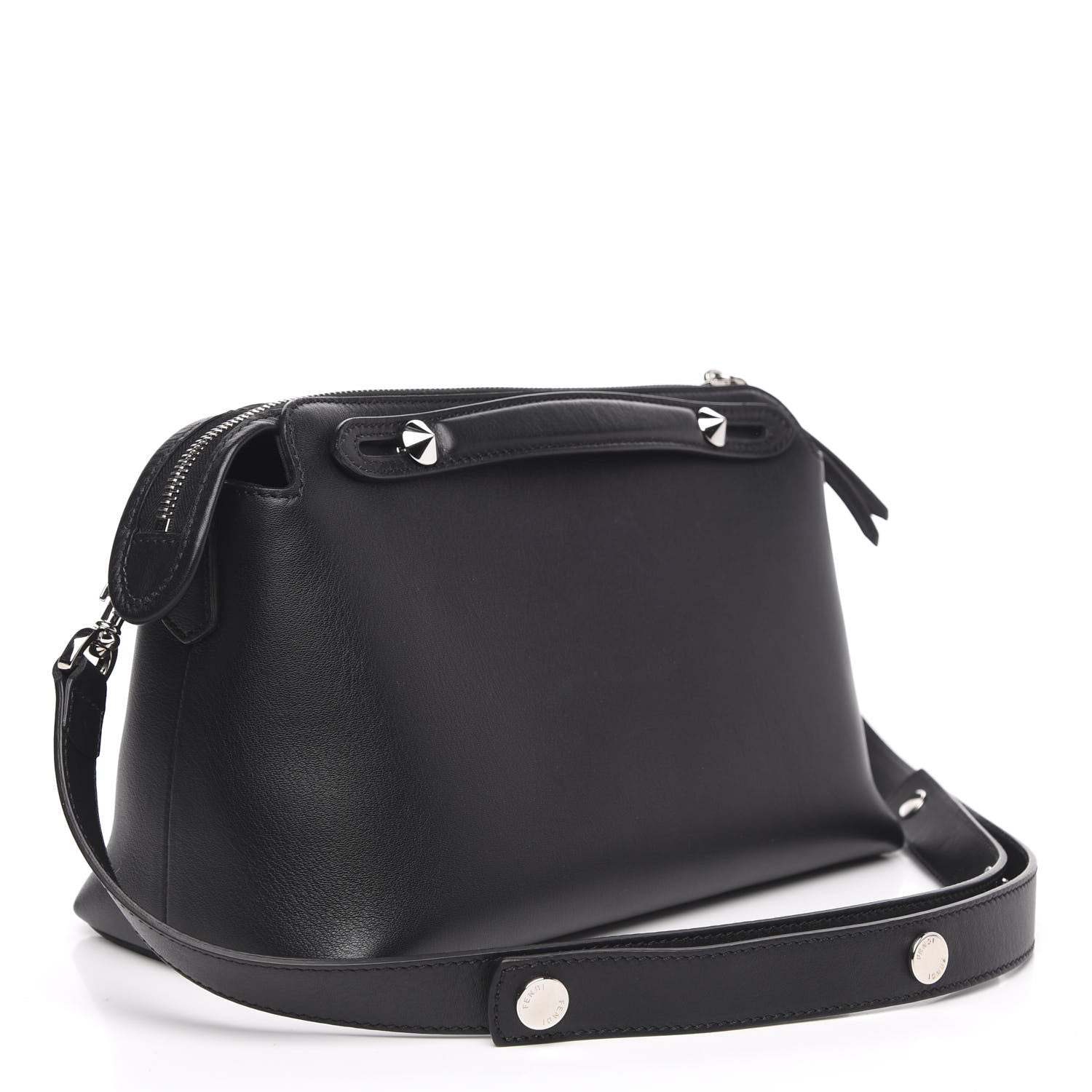 Fendi Vitello Dolce Medium By The Way Boston Bag Black 3 of 13
