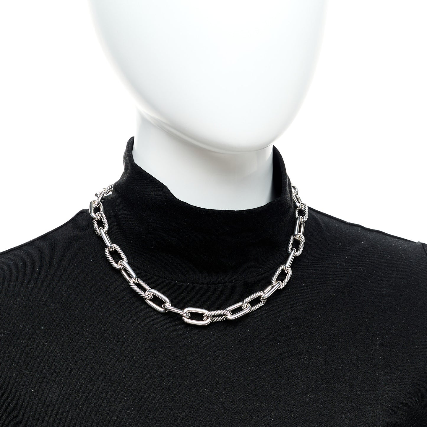 Sterling Silver 11mm Madison Chain Toggle Necklace