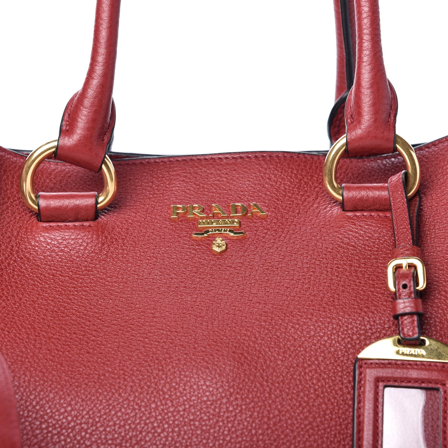 Vitello Daino Tote Rosso