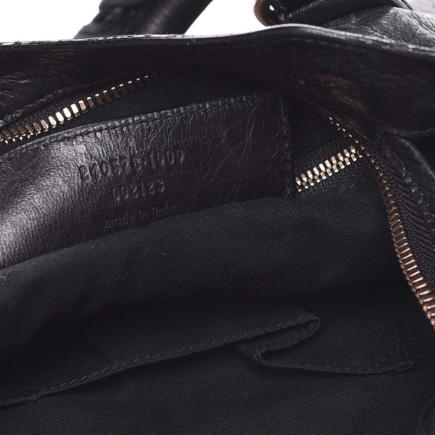 Agneau Giant 12 Rose Gold Hardware Town Black