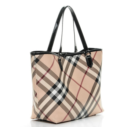 Burberry Nova Check Large Nickie Tote Black 4 of 13