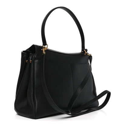 Balenciaga Natural Smooth Calfskin Medium Rodeo Top Handle Handbag  Black 3 of 9