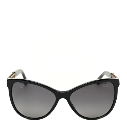 Chanel Chain Polarized Sunglasses 5352 Black 2 of 8