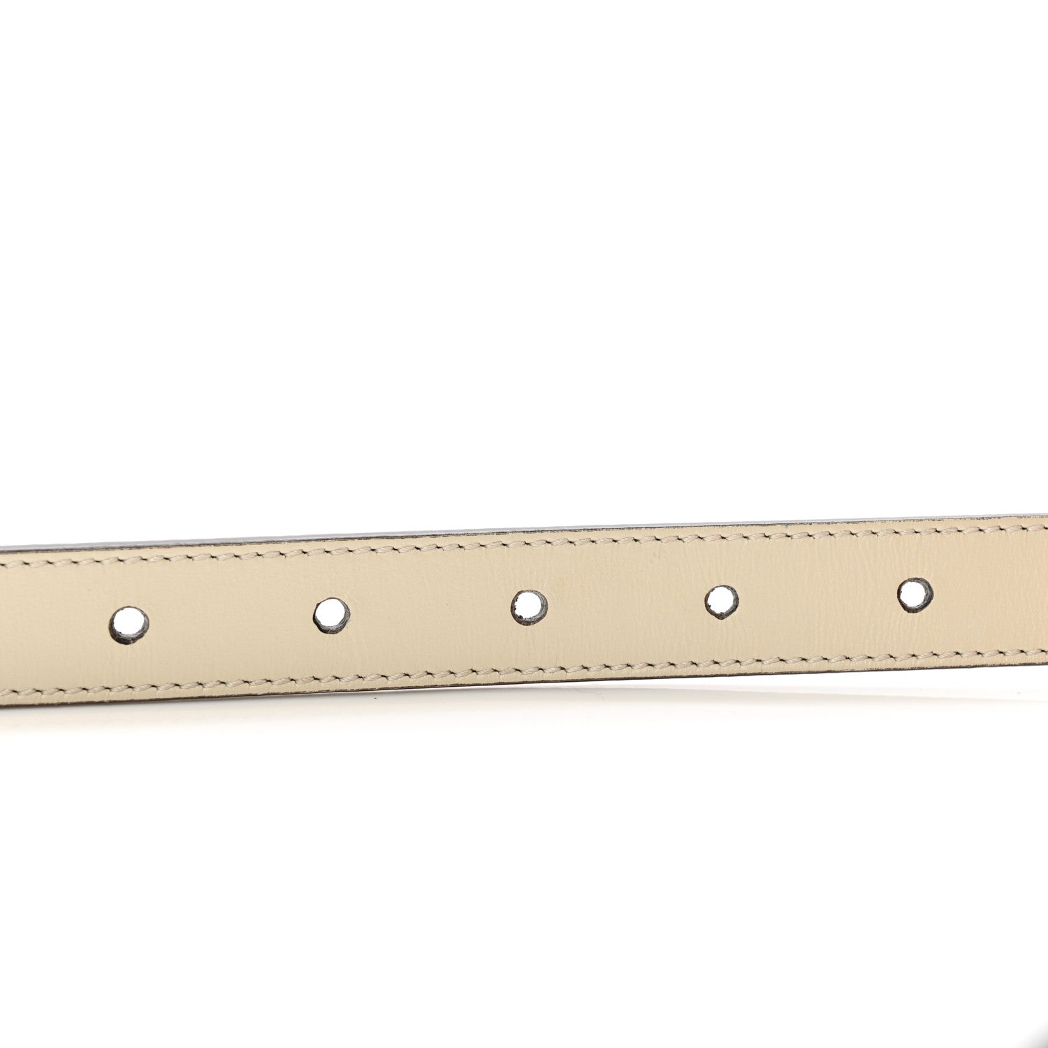 Gucci Calfskin Double G 20mm Belt 85 34 Mystic White 3 of 4