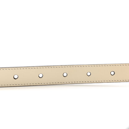 Gucci Calfskin Double G 20mm Belt 85 34 Mystic White 3 of 4