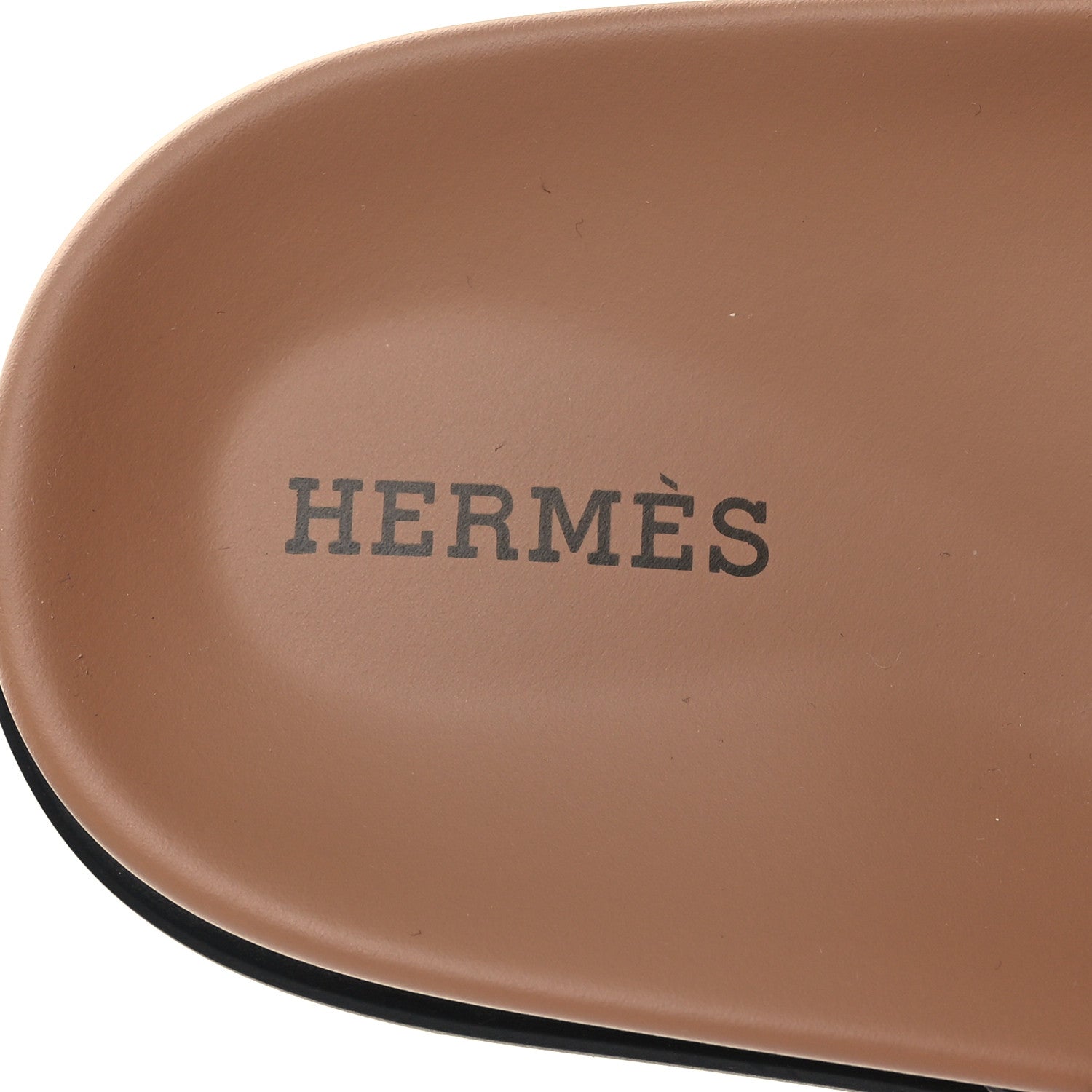 Hermes Suede Goatskin Womens Chypre Sandals 37 Rose Perle Black 8 of 8