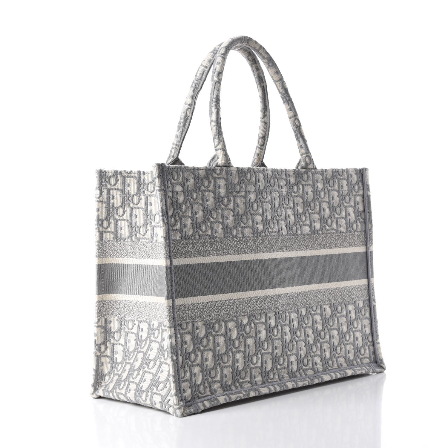 Christian Dior Oblique Medium Book Tote Grey 3 of 11