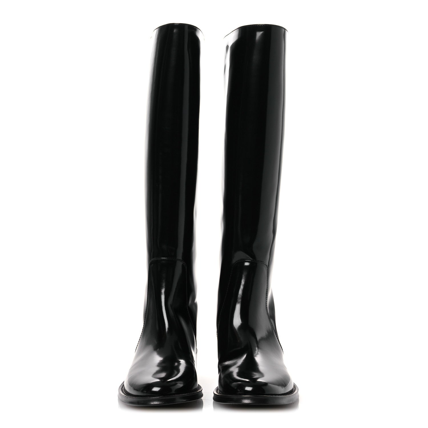 Saint Laurent Vitello Ruinart Hunt 25 Boots 38.5 Black 3 of 13