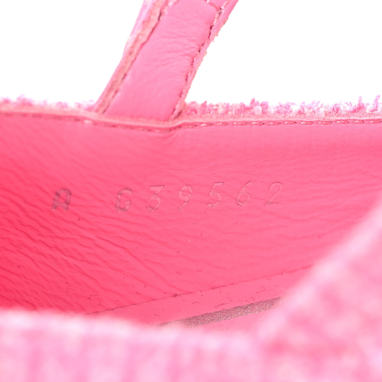 Tweed Grosgrain Cap Toe T Strap CC Flats 35.5 Pink Black