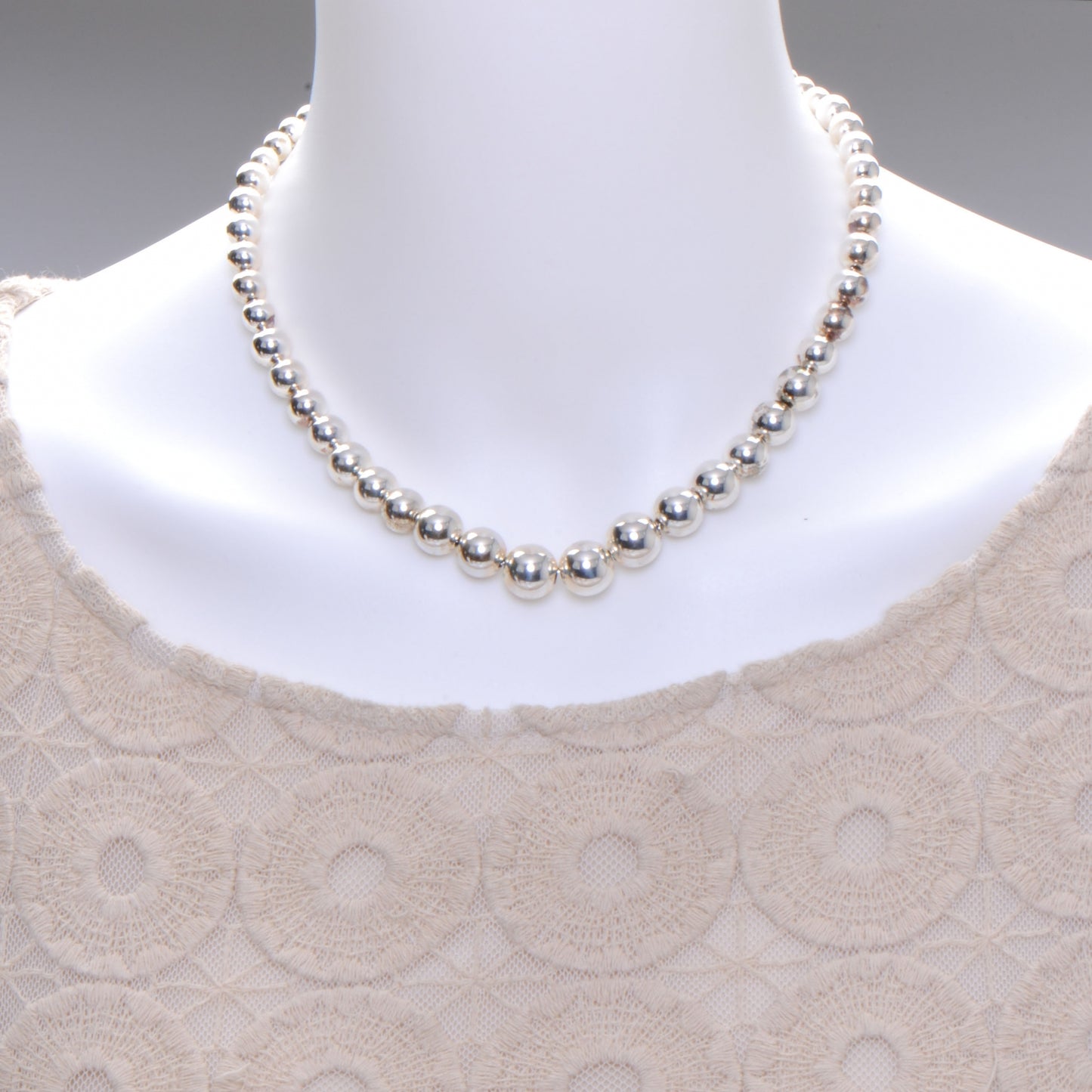 Sterling Silver HardWear Graduated Ball Necklace