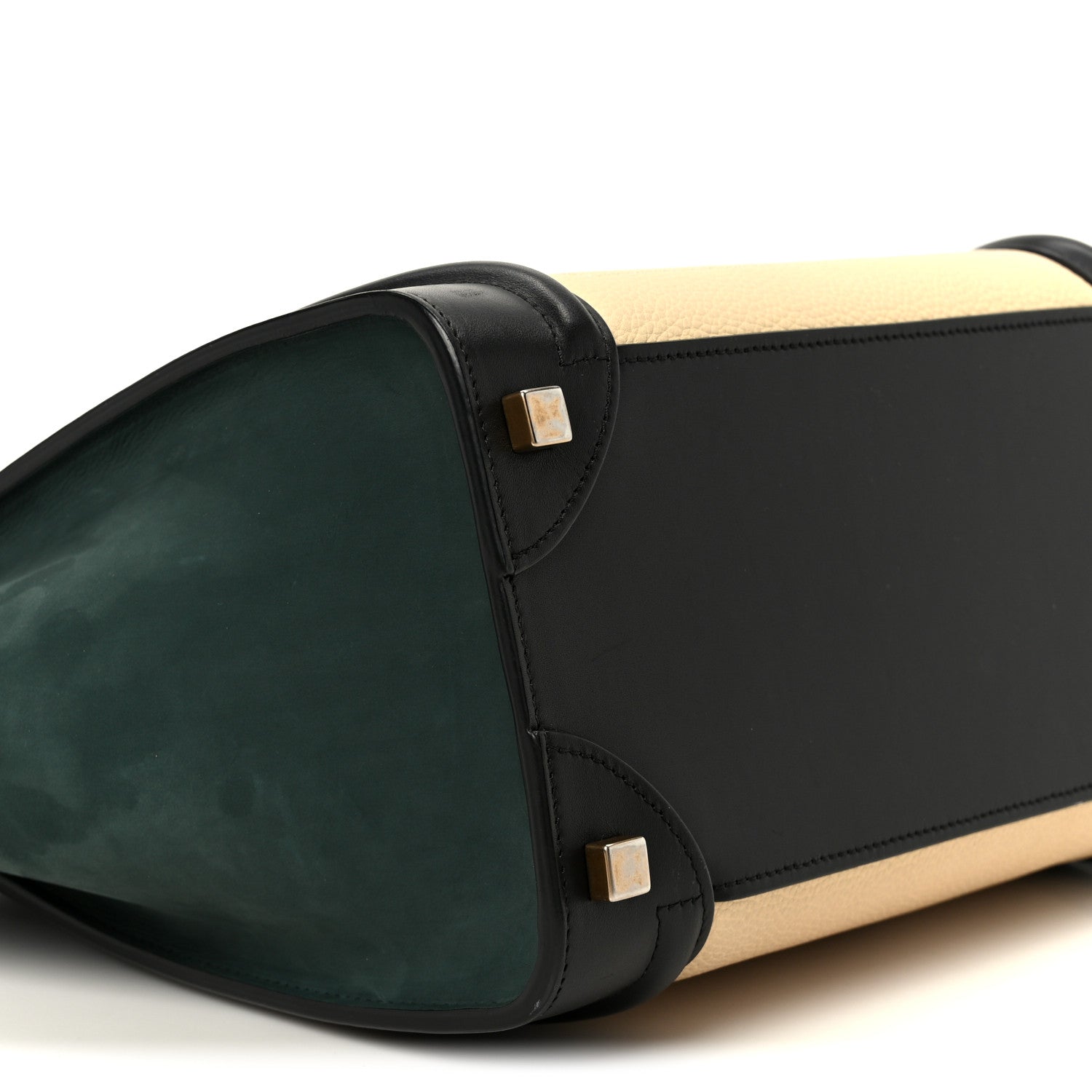 Celine Baby Grained Calfskin Nubuck Micro Tri-Color Luggage Teal 9 of 10