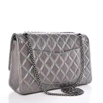 Chanel Metallic Aged Calfskin 2.55 Reissue 226 Flap Silver 3 of 12