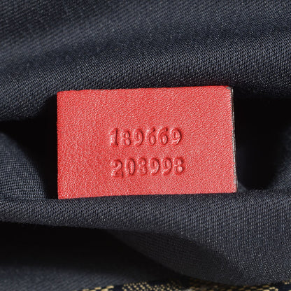 Gucci Crystal Monogram Medium Web Handle Vertical Tote Navy 7 of 7