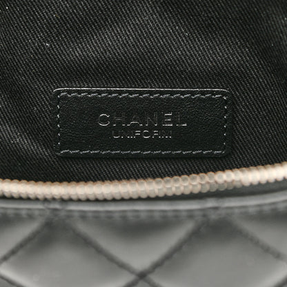 Chanel Grained Calfskin Quilted Waist Belt Bag Black 6 of 10