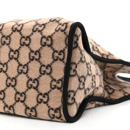 Gucci Covered Wool GG Monogram Large Tote Bag Beige Ebony 10 of 10