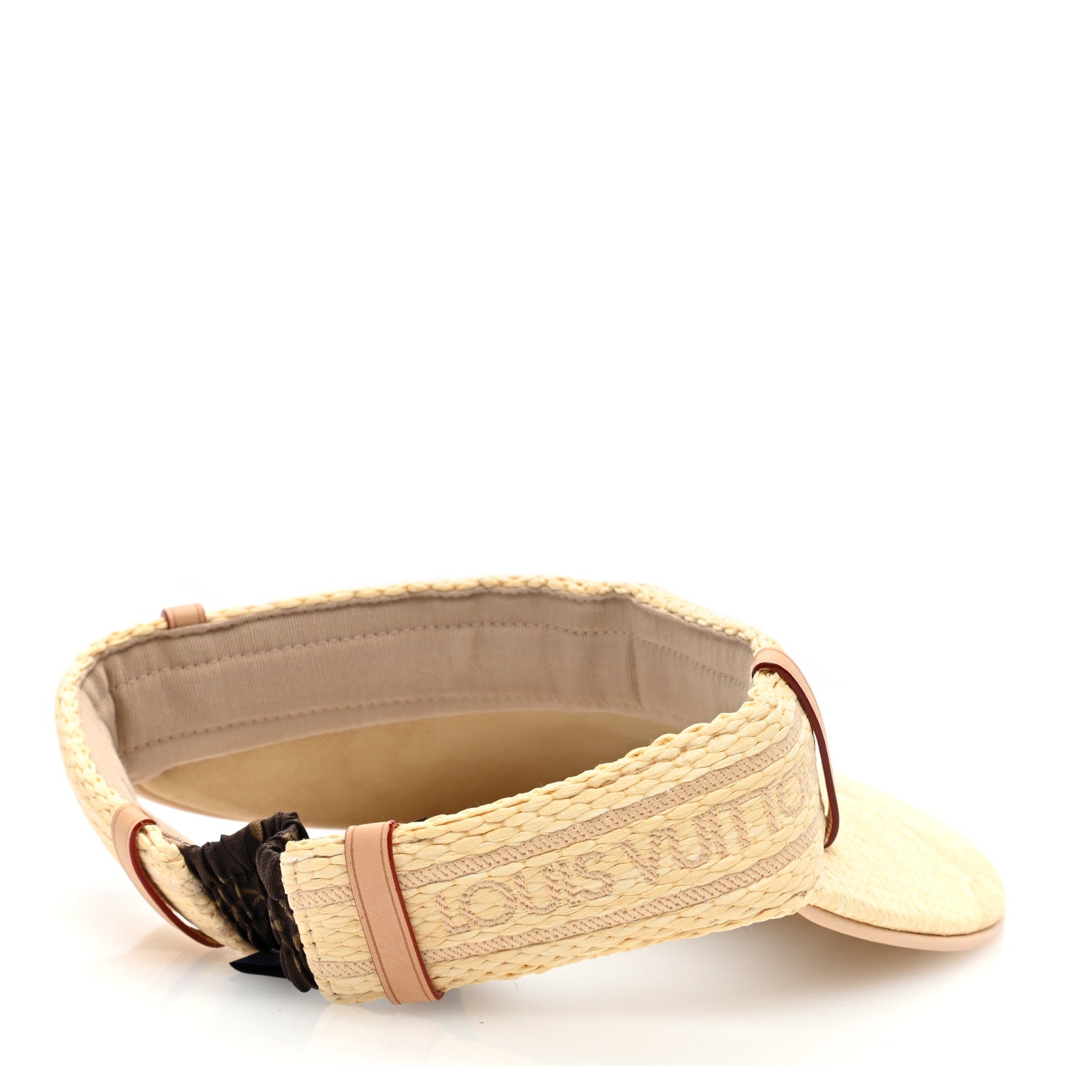 Louis Vuitton Cotton Raffia Effect Beachview Visor Natural 4 of 7