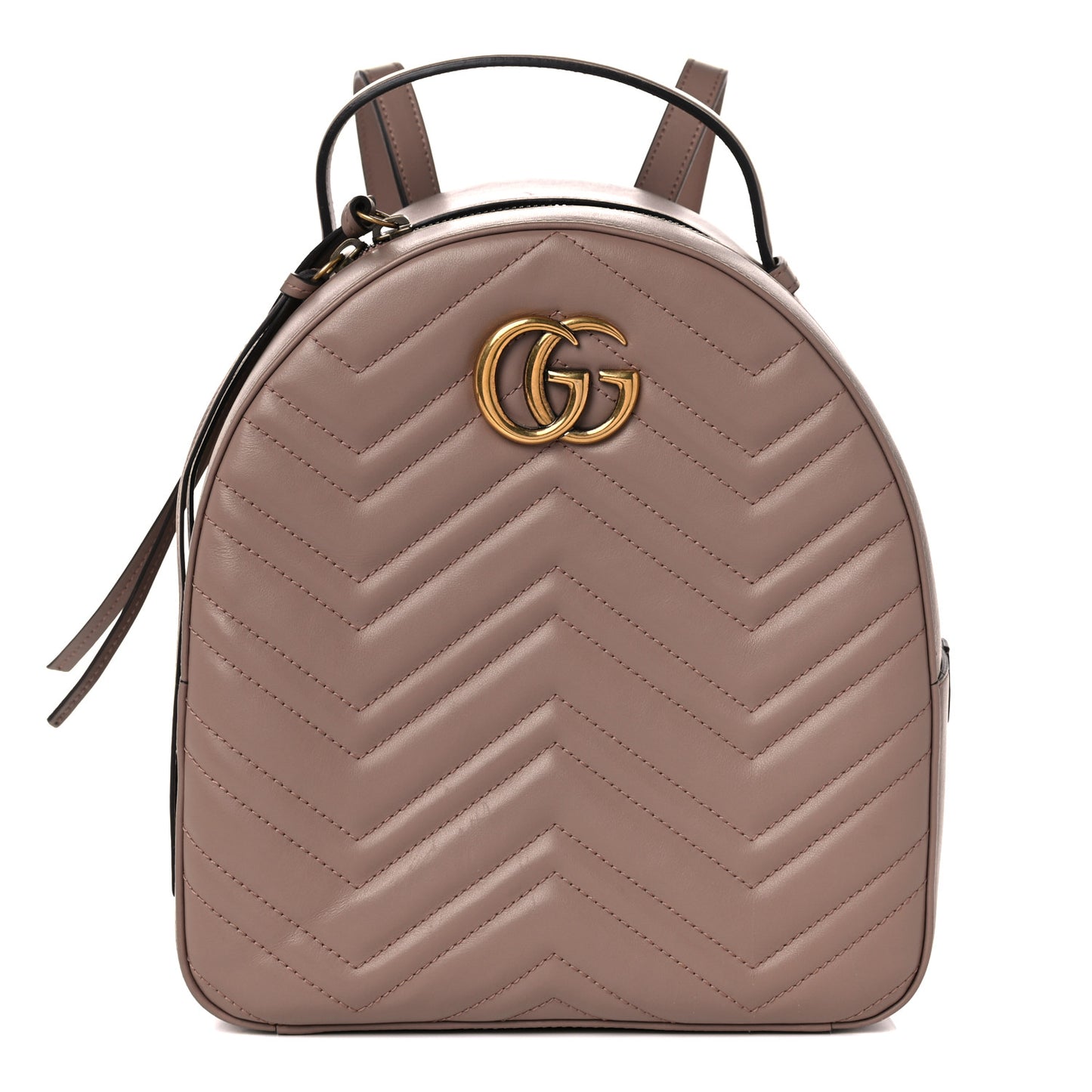 Calfskin Matelasse GG Marmont Dome Backpack Porcelain Rose