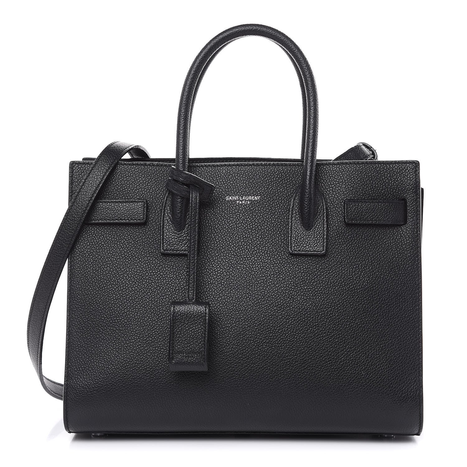 Saint Laurent Grained Calfskin Baby Sac De Jour Black 1 of 16