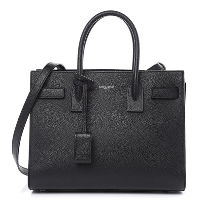 Saint Laurent Grained Calfskin Baby Sac De Jour Black 1 of 16