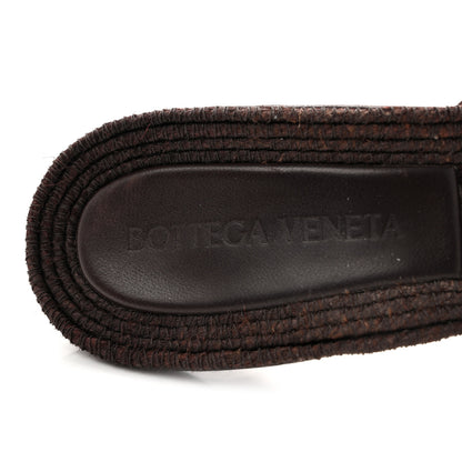Bottega Veneta Raffia Elasticized Stretch Mule Sandals 39 Bitter Chocolate 8 of 11