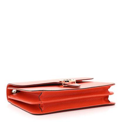 Gucci Dollar Calfskin Interlocking G Shoulder Bag Sun Orange 4 of 10