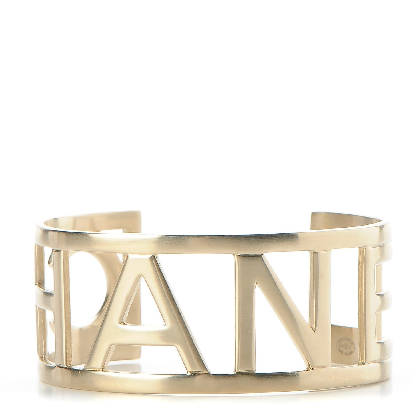 Metal Logo Cuff Gold