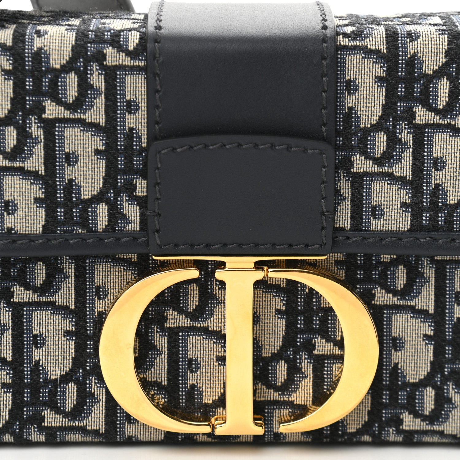 Christian Dior Oblique 30 Montaigne Box Bag Blue 8 of 10